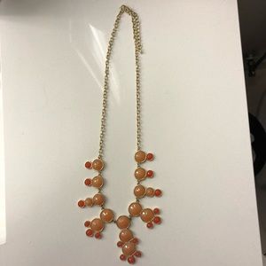 Peach/pink statement necklace